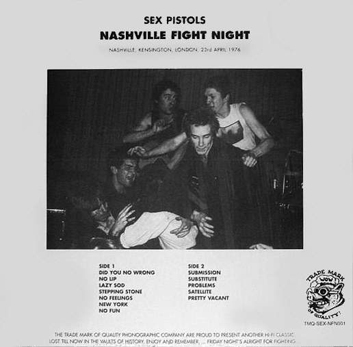 Nashville Fight Night By Sex Pistols Bootleg Reviews Ratings