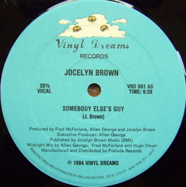 Somebody Else's Guy by Jocelyn Brown (Single, Boogie