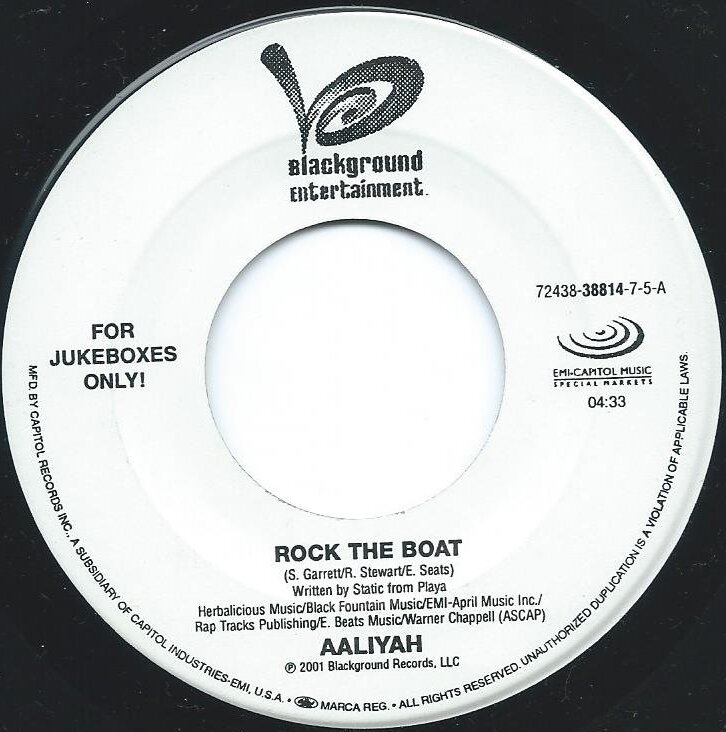 【レア】Aaliyah / Rock The Boat 7インチレコード レア】Aaliyah / Rock The Boat 7インチレコード