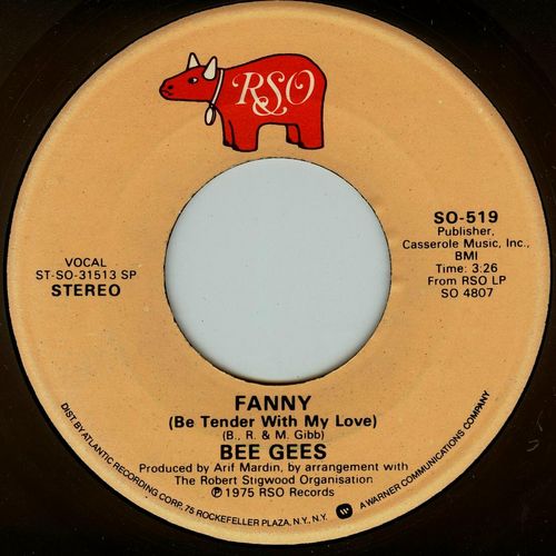 Fanny (Be Tender With My Love) / Country Lanes by Bee Gees (Single 