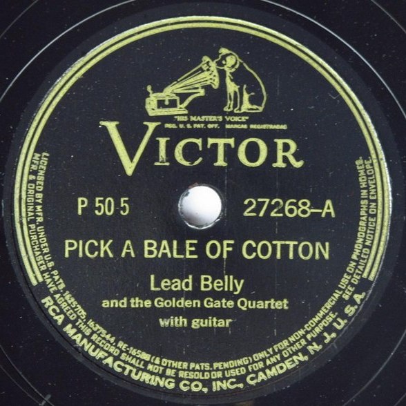 Pick a Bale of Cotton / Alabama Bound by Lead Belly and the Golden Gate Quartet (Single, Country