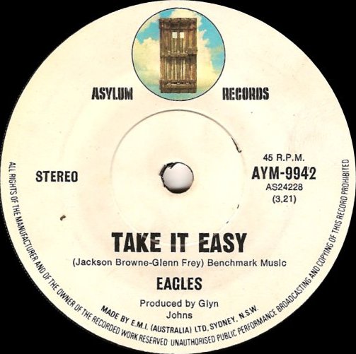 Take It Easy / Get You in the Mood by Eagles (Single; Asylum