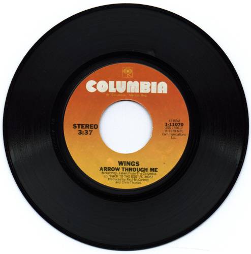 Arrow Through Me / Old Siam, Sir by Wings (Single, Pop Soul