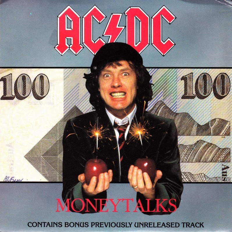 Moneytalks / Down on the Borderline by AC/DC (Single; Albert; 656500 7 ...