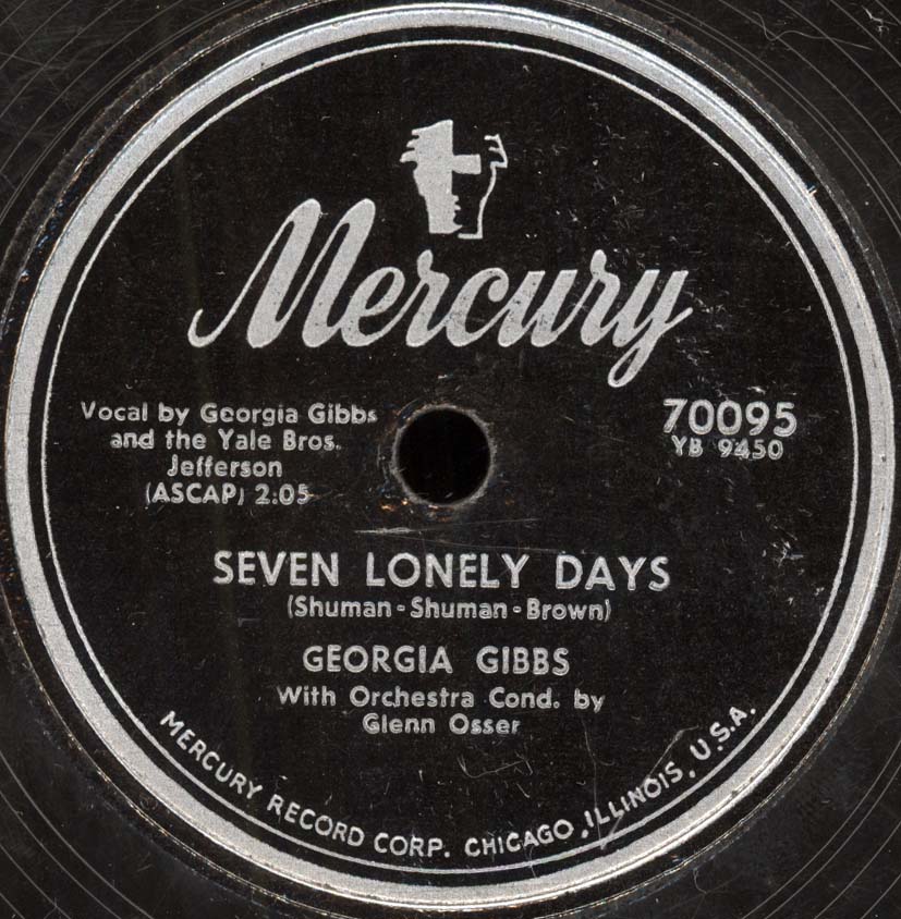 Seven Lonely Days If You Take My Heart Away by Georgia Gibbs Single Traditional Pop Reviews Ratings Credits Song list Rate Your Music