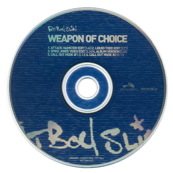 Weapon of Choice by Fatboy Slim (Single, Big Beat) Reviews, Ratings, Credits, Song list Rate