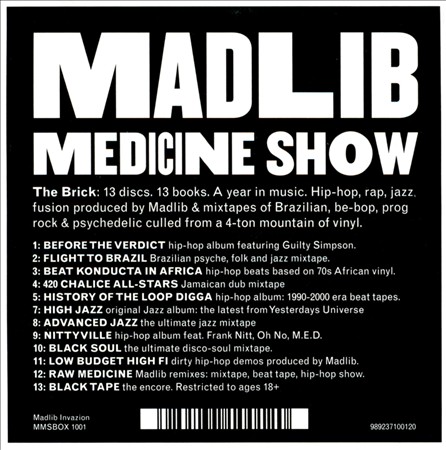 Madlib Medicine Show: The Brick by Madlib (Compilation, Jazz