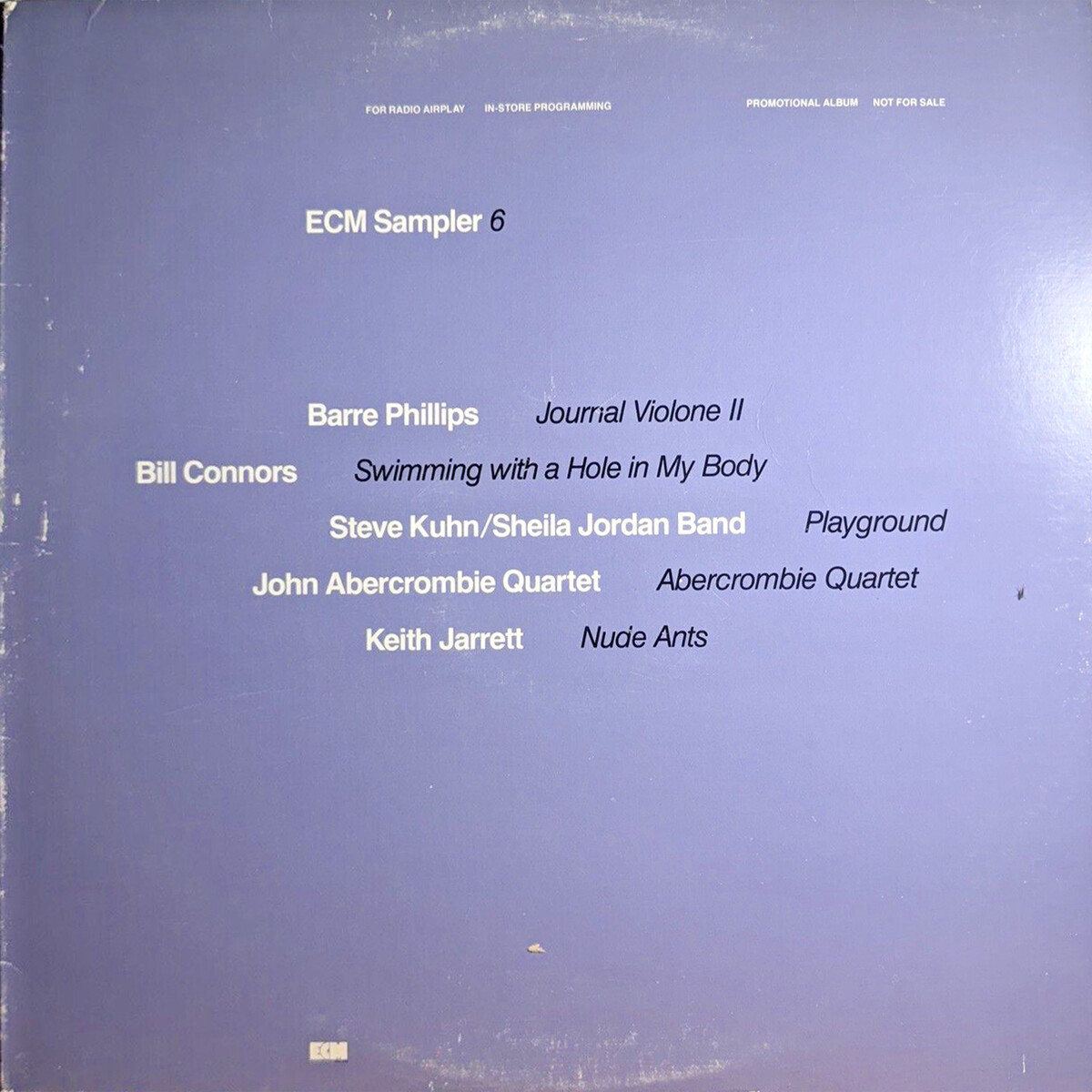 ECM Sampler 6 by Various Artists (Compilation): Reviews, Ratings ...