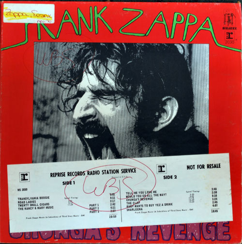 Chunga's Revenge by Frank Zappa (Album; Bizarre; MS 2030