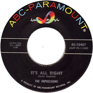 It's All Right / You'll Want Me Back by The Impressions (Single, Chicago Soul): Reviews, Ratings, Credits, Song list - Rate Your Music