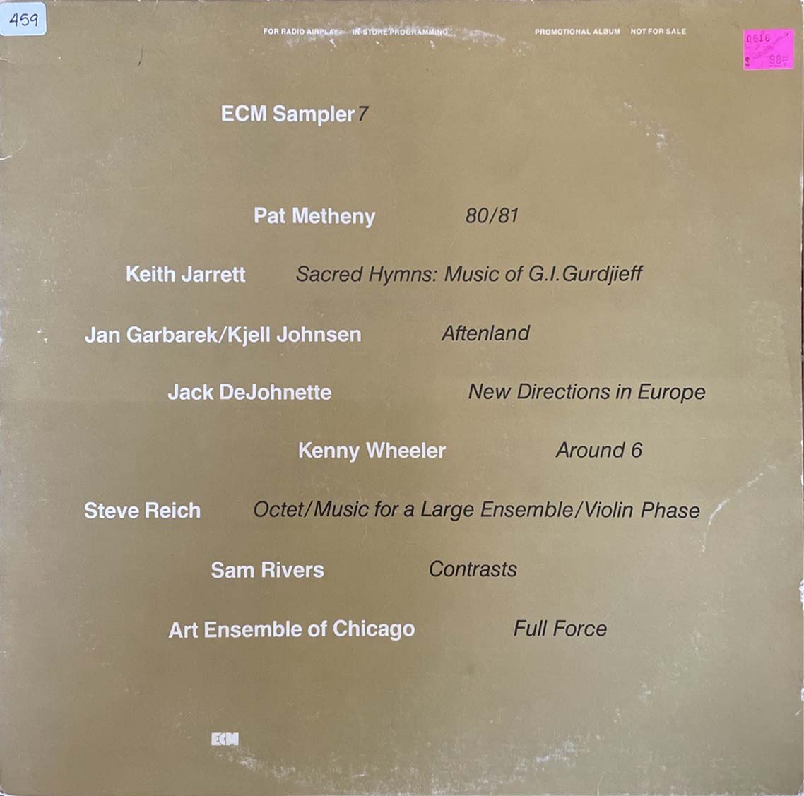 ECM Sampler 7 by Various Artists (Compilation): Reviews, Ratings ...