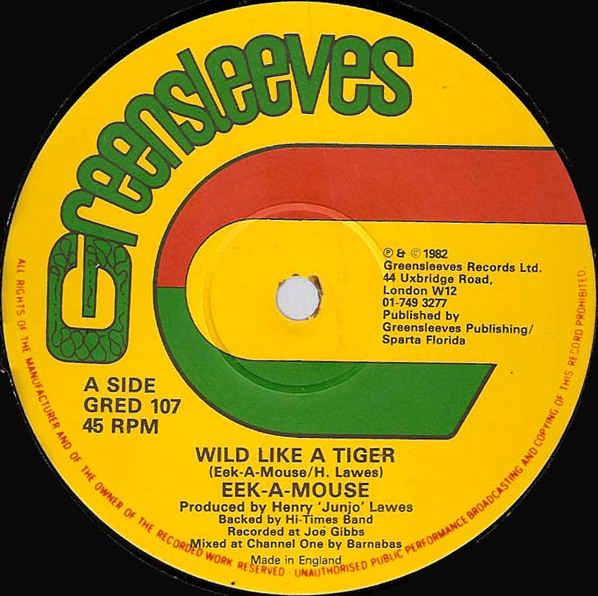 Wild Like a Tiger / Operation Eradication by Eek-A-Mouse (Single ...