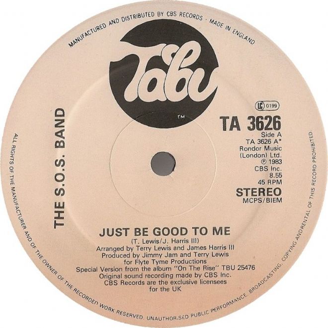 Just Be Good to Me by The S.O.S. Band (Single, Synth Funk