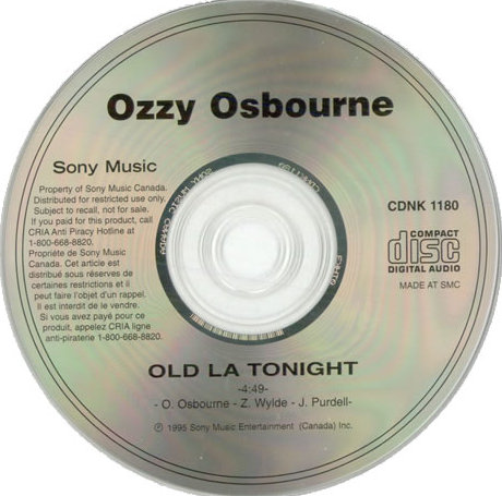 ozzy osbourne old l a tonight 歌词