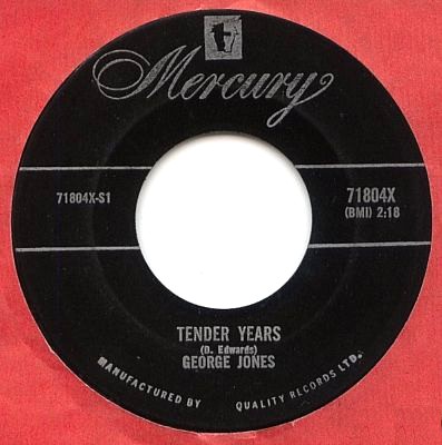 Tender Years / Battle of Love by George Jones (Single 