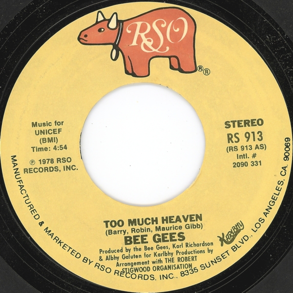 Too Much Heaven / Rest Your Love on Me by Bee Gees (Single, Blue-Eyed  Soul): Reviews, Ratings, Credits, Song list - Rate Your Music