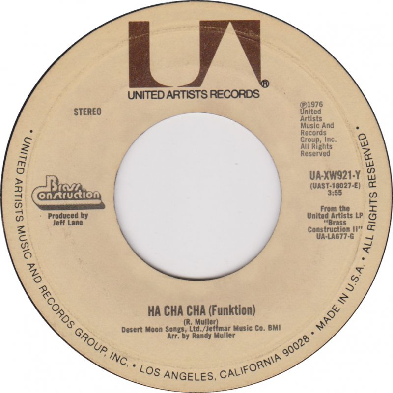 Ha Cha Cha (Funktion) / Sambo (Conditions) by Brass Construction