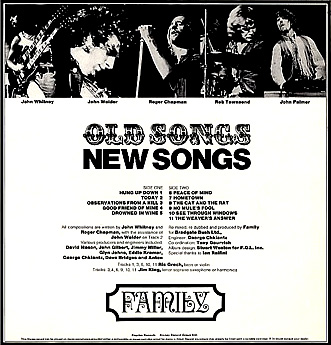Old Songs New Songs by Family (Compilation, Psychedelic Rock): Reviews ...