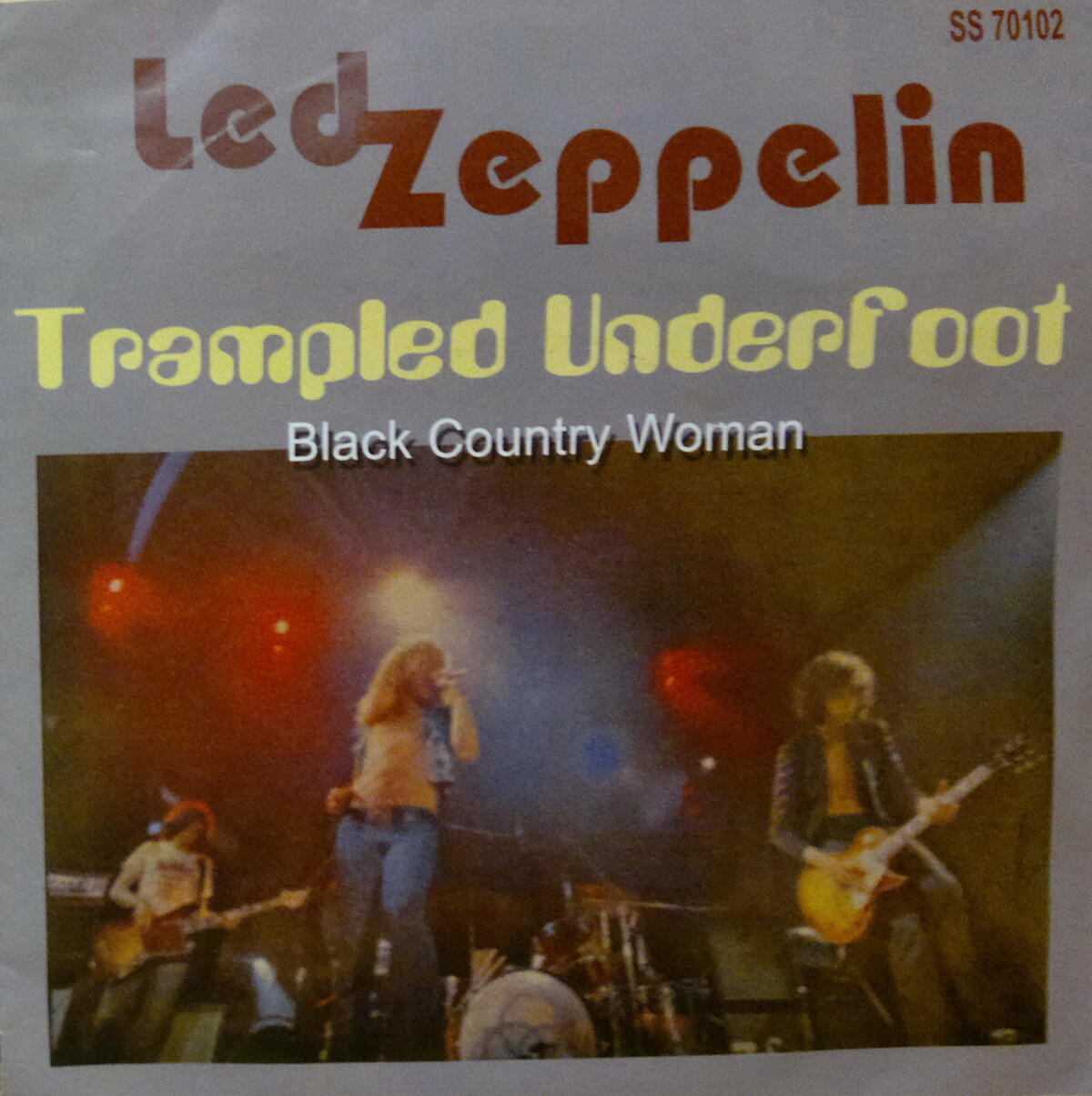 Trampled Underfoot / Black Country Woman by Led Zeppelin (Single; Swan