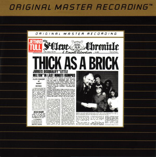 thumbnail interactive-video image 1 of Jethro Tull - Thick As A Brick [New Vinyl LP] 180 Gram Remaster From Rhino/Parlophone 1 of 6