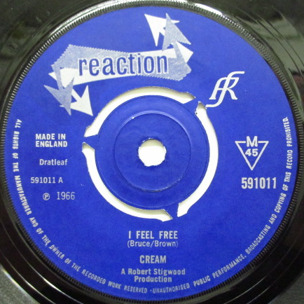 Cream I Feel Free / N.S.U. 日本オリジナル盤 I Feel Free / N.S.U. by Cream (Single, Psychedelic Rock): Reviews
