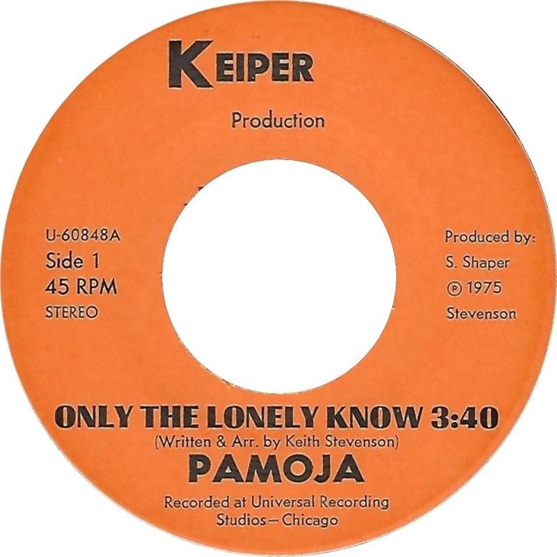 Pamoja「Only The ～/ Oooh, Baby」US オリジナル Pamoja / Only The Lonely Know Oooh baby