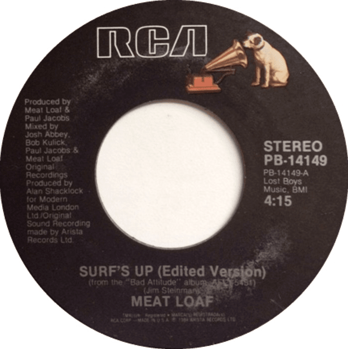 Surf's Up / Jumpin' the Gun by Meat Loaf (Single, Pop Rock) Reviews