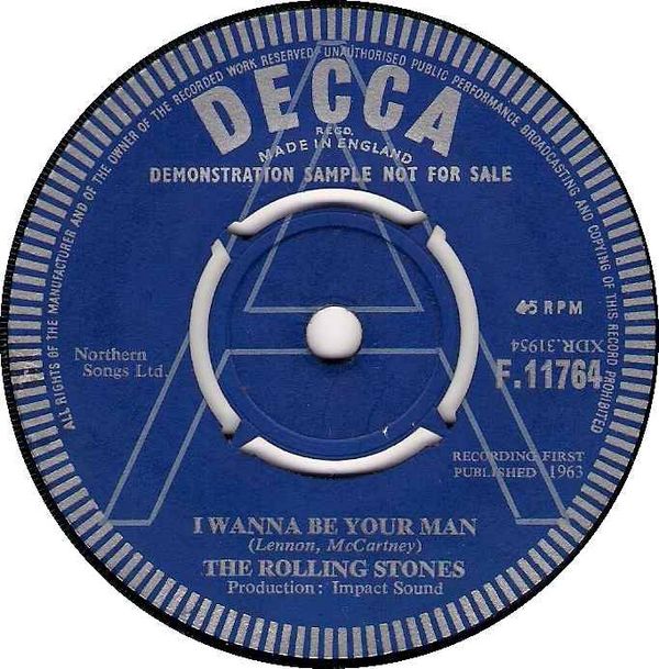 英7” Rolling Stones I Wanna Be Your Man / Stoned F11764 DECCA /00080 The Rolling Stones – I Wanna Be Your Man / Stoned – Vinyl (7