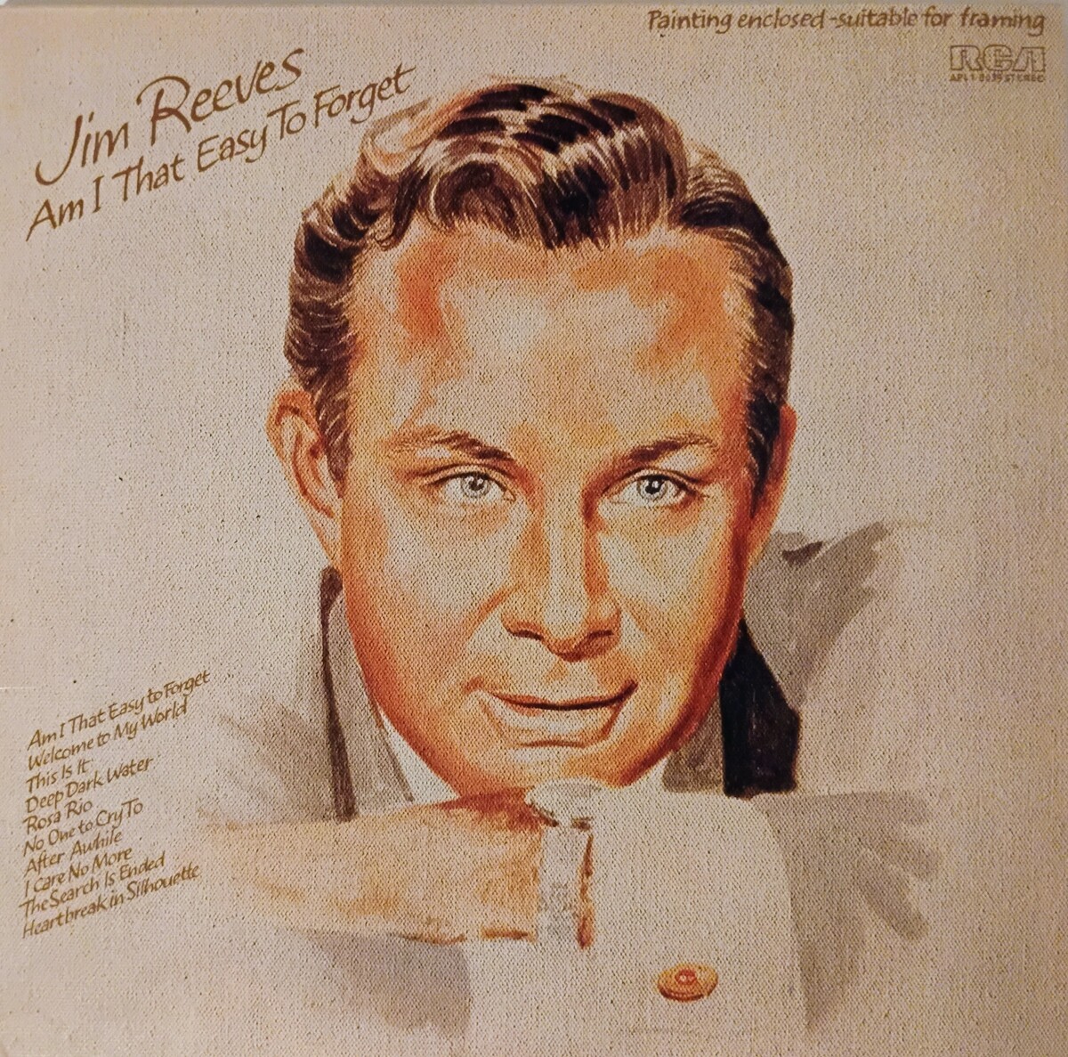 Am I That Easy to Forget by Jim Reeves (Album; RCA; APL1-0039): Reviews ...