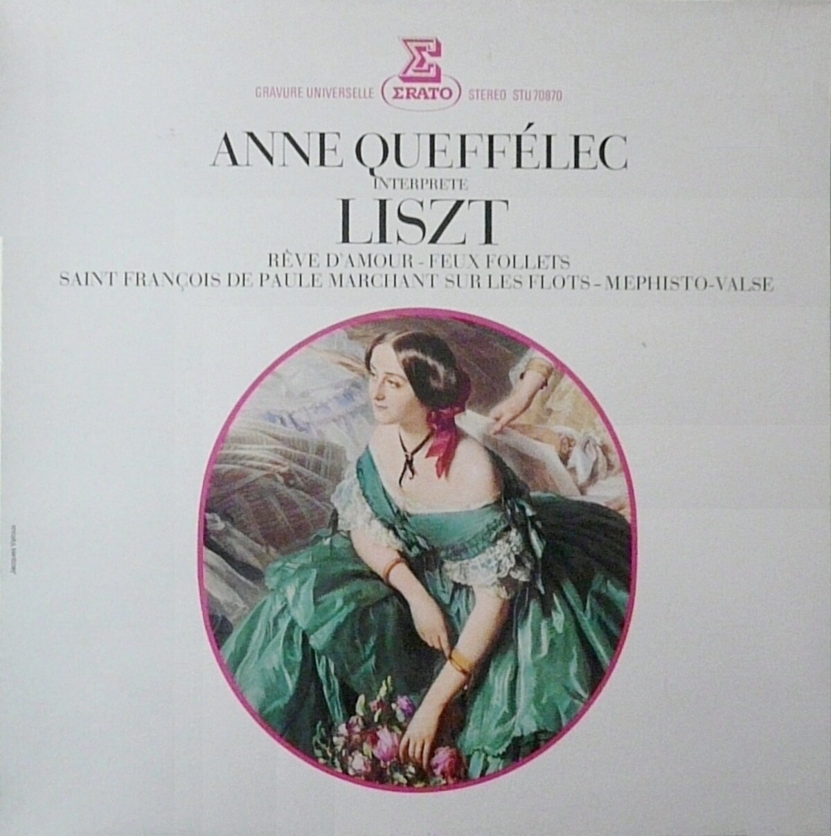 A music preview image referencing Rêve d'amour and Feux follets, including Saint-François de Paule marchand sur les