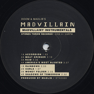 洋楽 Madvillain / Madvillainy Instrumentals 61P0PpCnIAL._UF1000,1000_QL80_.jpg