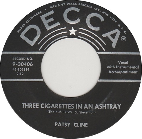 patsy cline two cigarettes in an ashtray lyrics Three Cigarettes in an Ashtray / A Stranger in My Arms by Patsy Cline  (Single, Nashville Sound): Reviews, Ratings, Credits, Song list