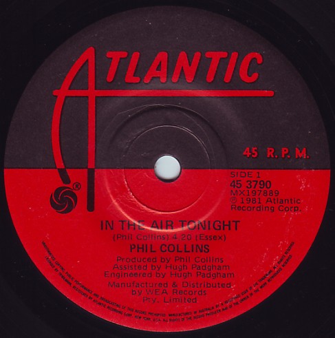 In the Air Tonight / The Roof Is Leaking by Phil Collins (Single