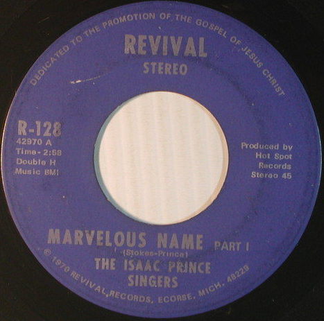 Marvelous Name by The Isaac Prince Singers (Single): Reviews, Ratings ...