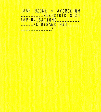 Averschuw by Jaap Blonk (Album, Sound Poetry): Reviews, Ratings ...