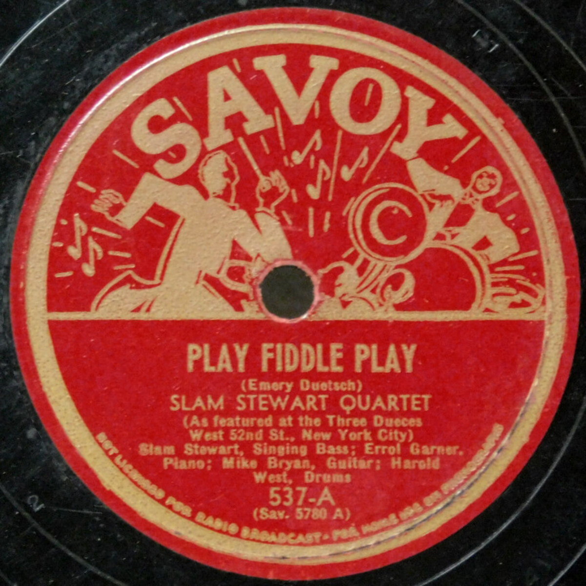 Play Fiddle Play / Dark-eyesky by Slam Stewart Quartet