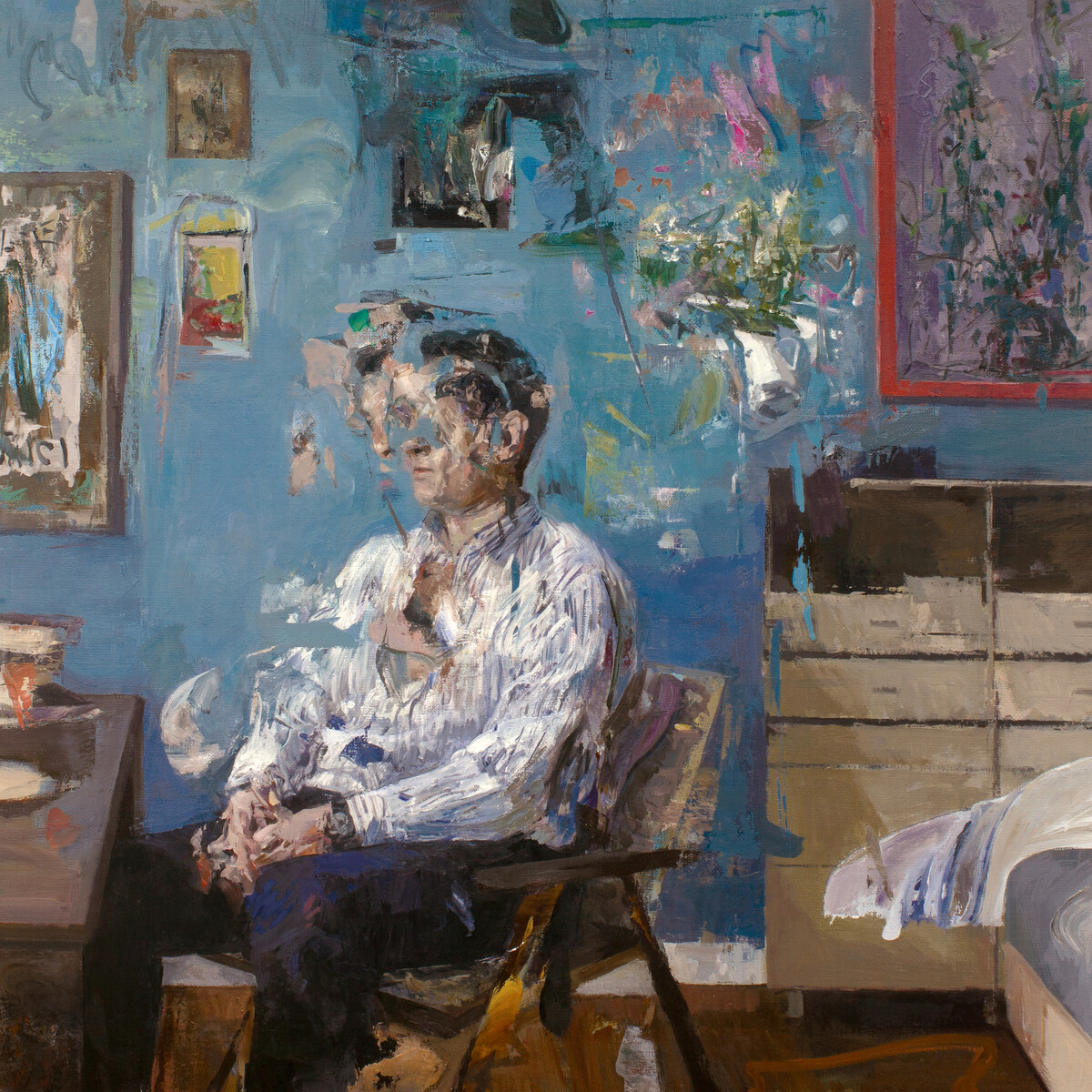 絵画 値引きok 片岡球子、【桜咲く富士】、希少な額装用画集より、新品額装付 片岡 球