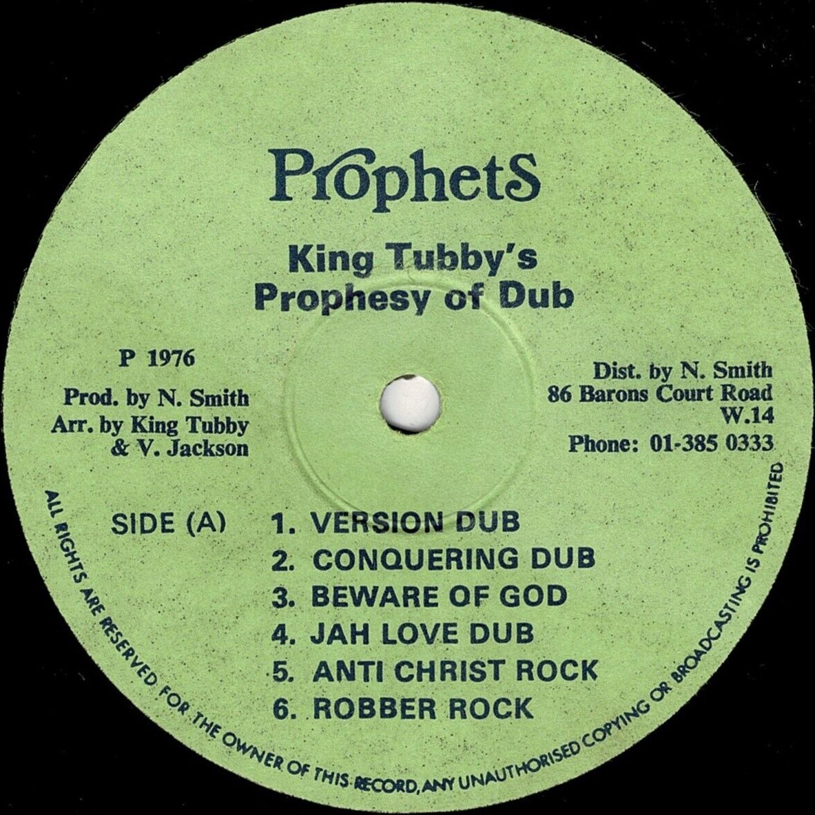 King Tubby's Prophesy of Dub by King Tubby & Yabby You (Album