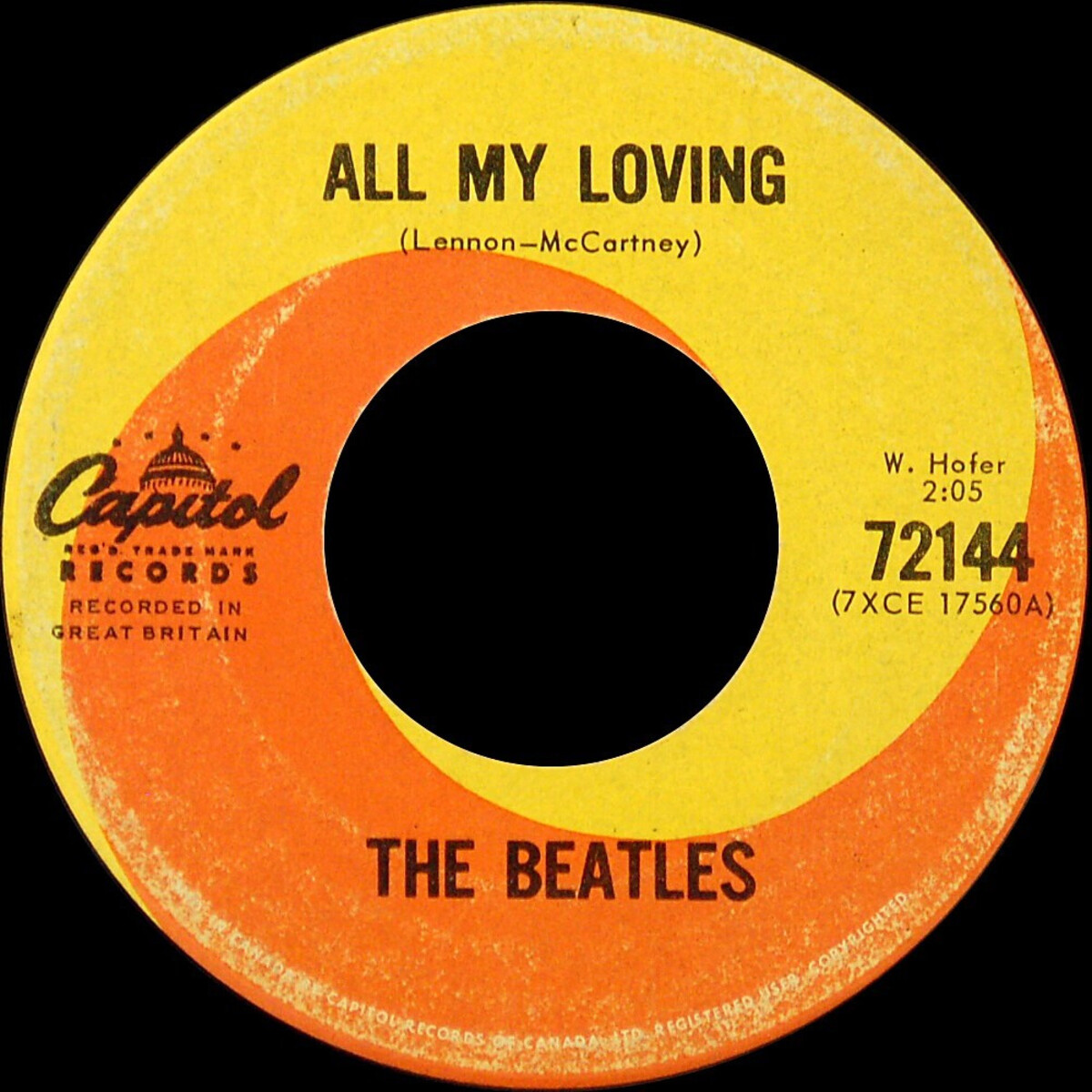 All My Loving / This Boy by The Beatles (Single, Merseybeat