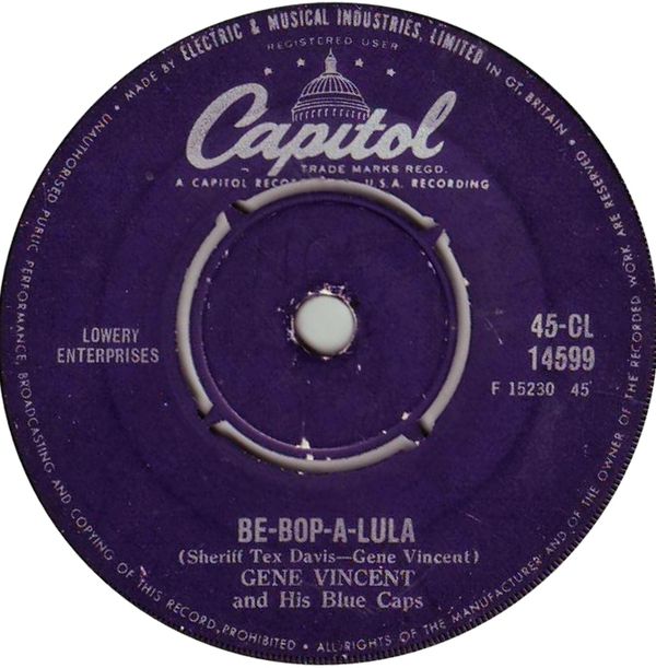 Be-Bop-a-Lula / Woman Love by Gene Vincent and His Blue Caps (Single;  Capitol; 45-CL 14599): Reviews, Ratings, Credits, Song list - Rate Your  Music