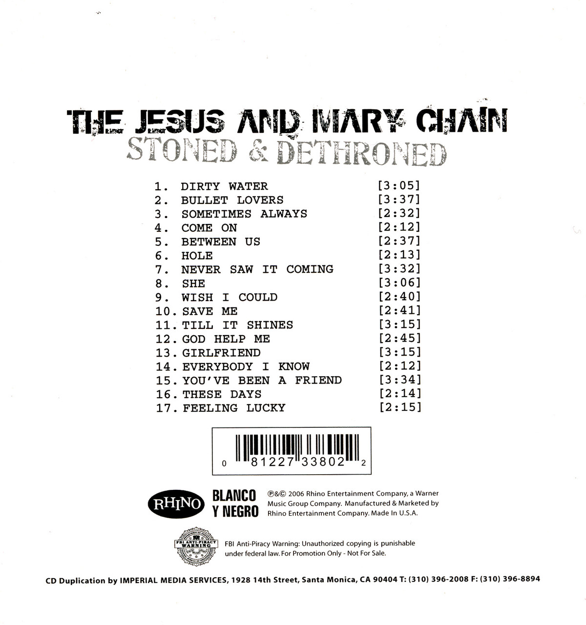 The Jesus and Mary Chain - Stoned 〜 LP Stoned & Dethroned - Amazon.com Music