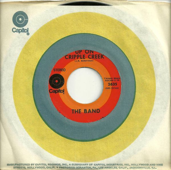 7” Band Up On Cripple Creek / Night They  CR2412 CAPITOL Japan Vinyl /00080 7