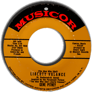 The Man Who Shot) Liberty Valance / Take It Like a Man by Gene Pitney  (Single, Country Pop): Reviews, Ratings, Credits, Song list - Rate Your  Music