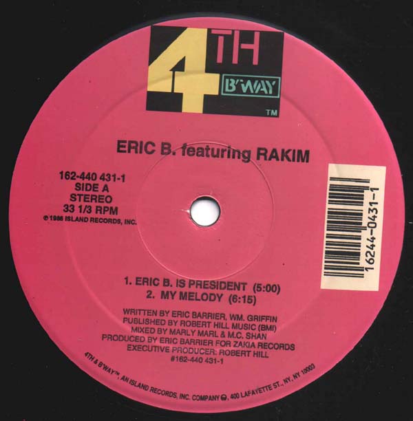 洋楽 Eric B. Feat. Rakim-Eric B. Is President Eric B. Is President - YouTube