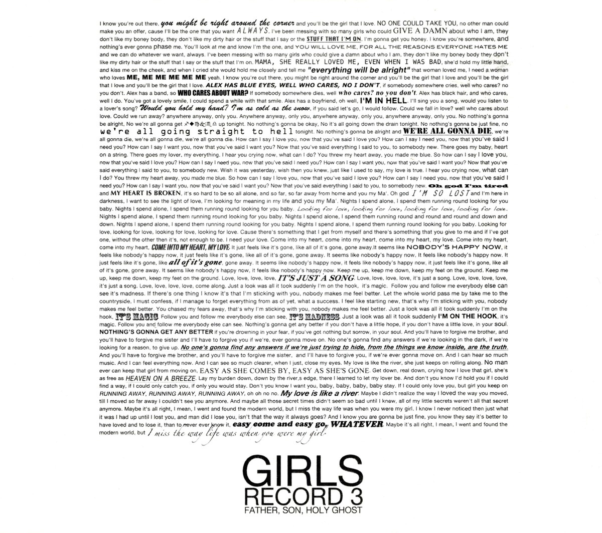 Father, Son, Holy Ghost by Girls (Album, Indie Rock): Reviews