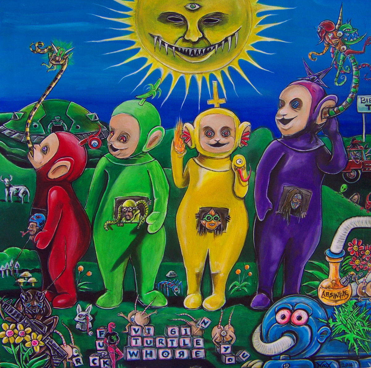 Teletubbies Fumando Marihuana