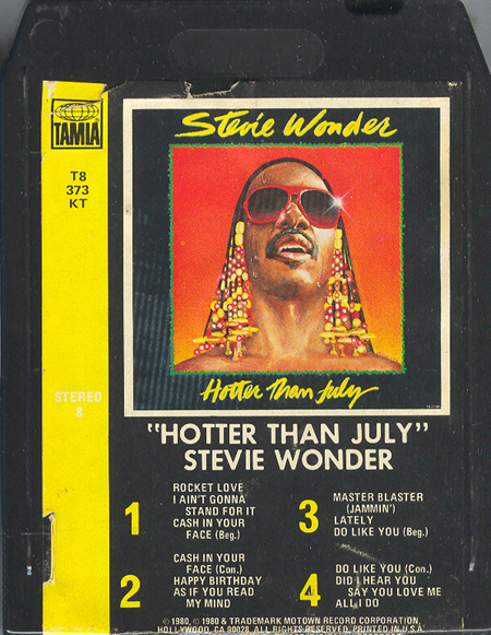 Hotter Than July by Stevie Wonder (Album; Tamla; T8-373KT