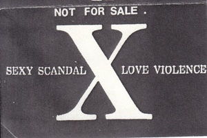 Sexy Scandal Love Violence by X (Additional release, Speed Metal ...