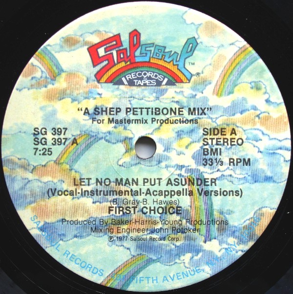 Let No Man Put Asunder by First Choice (Single, Disco): Reviews 