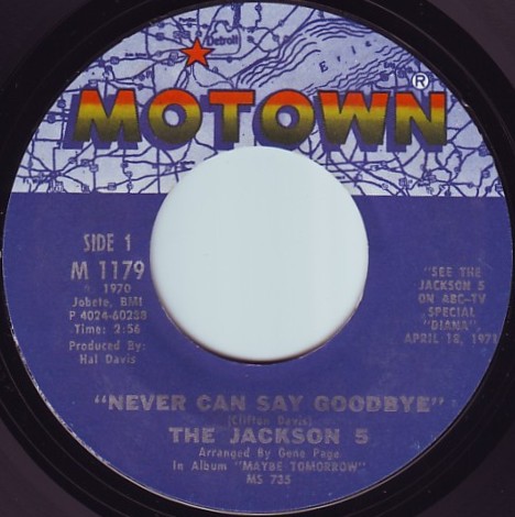 Never Can Say Goodbye / She's Good by Jackson 5 (Single, Pop Soul